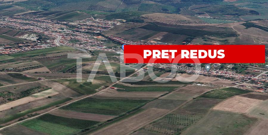 Teren  intravilan 9300 mp de vanzare cu acces la utilitati  Sura Mare