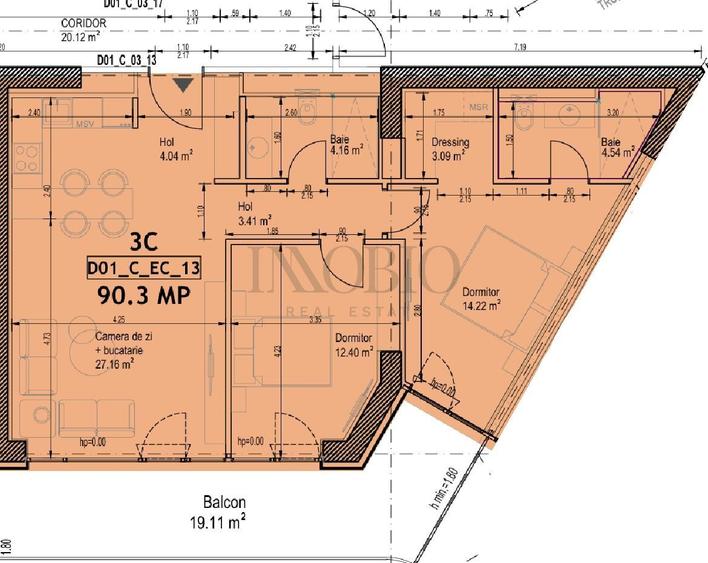 Apartament cu 3 camere | One Lake District/Faza 1