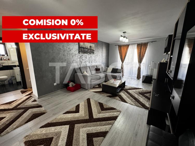 Apartament etaj intermediar 3 camere 66 mpu 2 balcoane parcare Sibiu