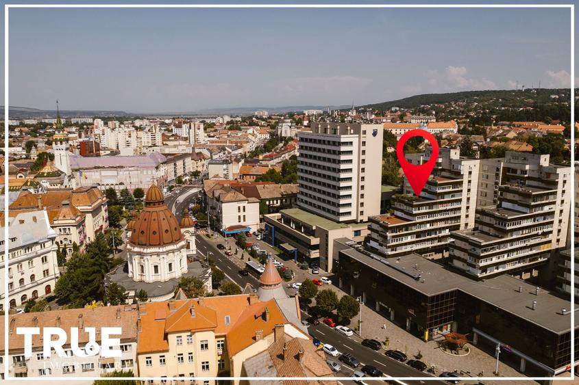Apartament ultracentral 38m² + terasă 60m², Târgu Mureș!