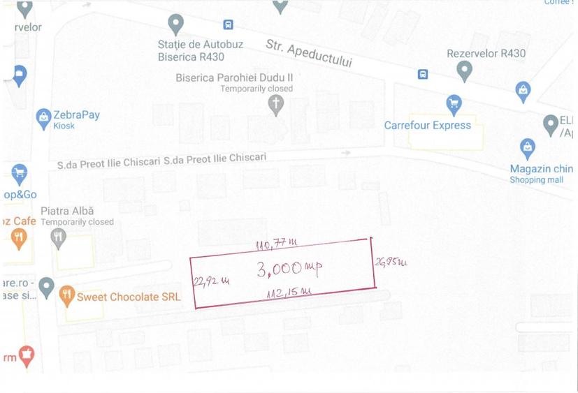 VÂNZARE 3.000mp TEREN CONSTRUCȚII MILITARI RESIDENCE-REZERVELOR