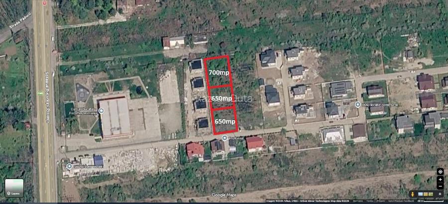 Teren Intravilan Saftica langa DN1, Parcele 650-700m - ZONA DE CASE - VILE! - 2