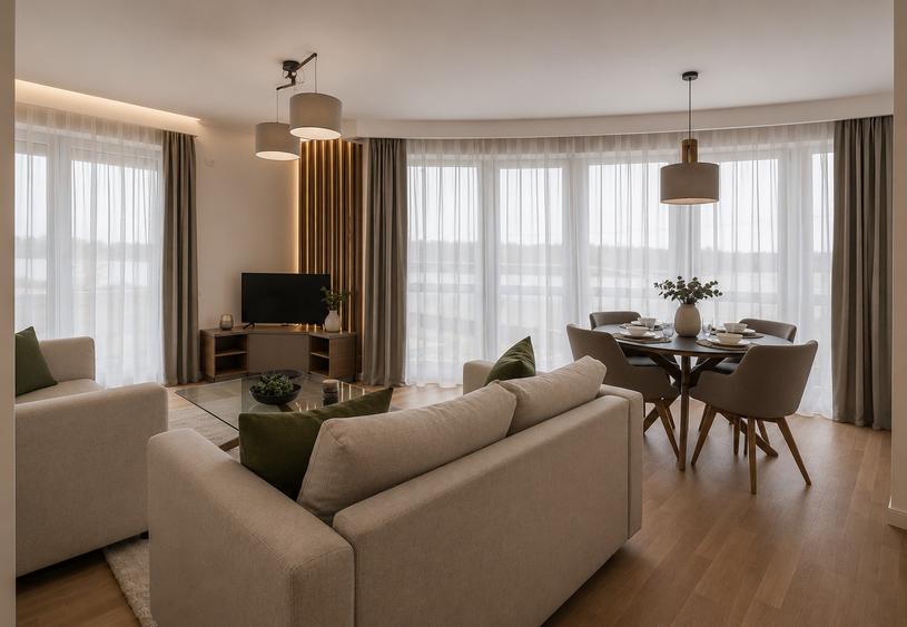 Apartament 3 camere- gradina de 41 mp - Lebada Lake Residence+1 parcare subteran
