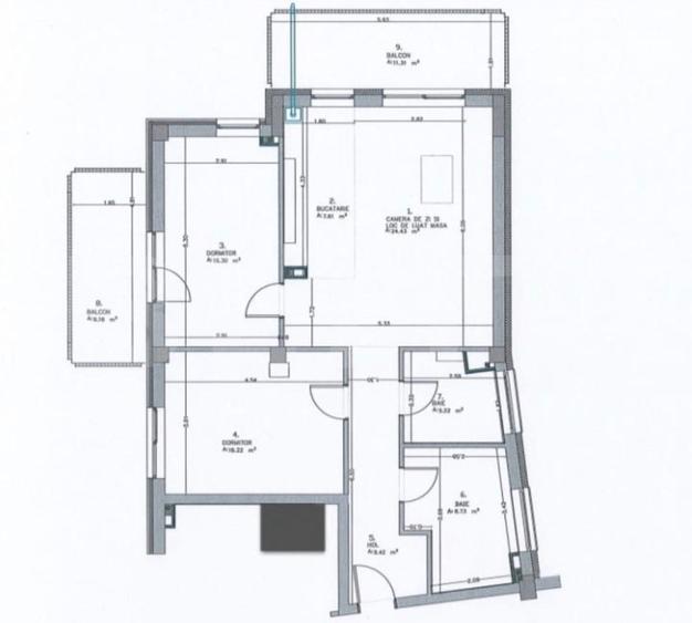 Apartament nou cu 3 camere | 86,8 mp utili | Aproape de Piața Cipariu - 9