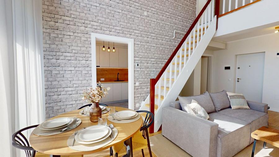 Penthouse 4 camere, 2 băi, mobilat si utilat complet - întabulat