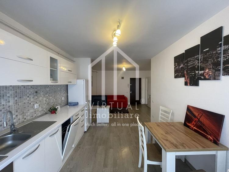 Apartament de inchiriat cu 2 camere, mobilat si utilat, balcon