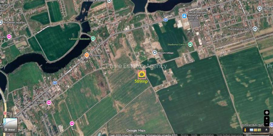 Teren intravilan de vanzare Balotesti Soseaua Unirii - 3