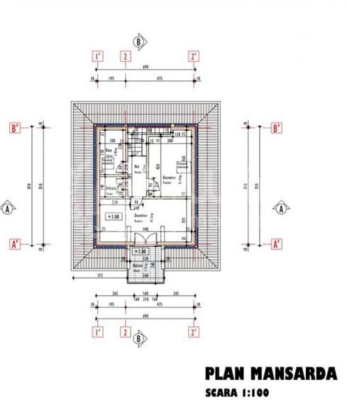 Casa individuala noua la rosu | Teren 1240mp | Aiton