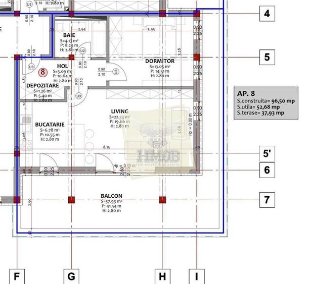 Apartament 2 camere etaj 1 cu terasa de 38 mp zona Pictor Brana - 11