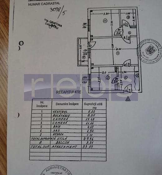 VÂNZARE 2 CAMERE | ZONA 1 DECEMBRIE 1918-TITAN | ETAJ 2 - 9