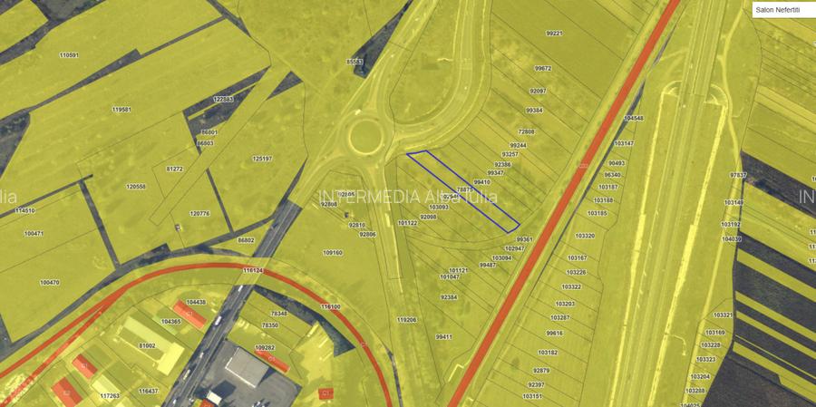 VANZARE Teren Intravilan 2040 mp D= 19 m. Alba Iulia iesire spre Cluj Utilitati - 5