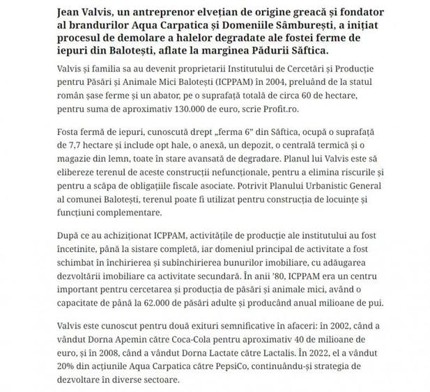 Oportunitate rară: Teren 28.000mp în Săftica-Balotești