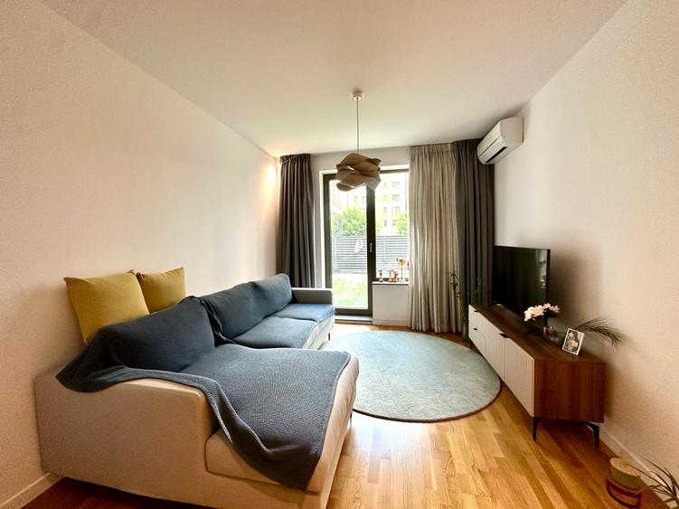 Apartament vanzare 2 camere Sos. Nordului | Grădină 37mp | mobilat lux