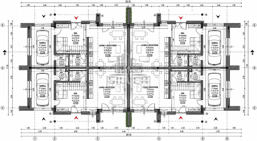 Case tip cvadruplex/teren 260 mp/cartier Manastur/TVA INCLUS. - 2