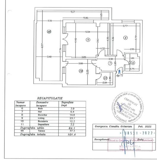 Apartament 2 CAMERE , PARCUL TEILOR