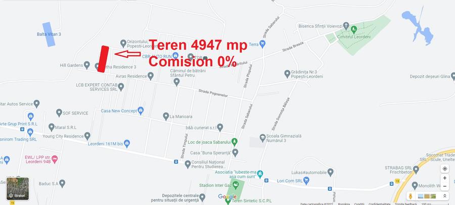 Teren Intravilan Popesti-Leordeni | Deschidere Dubla | Localizare Excelenta