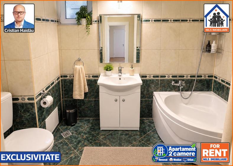 Apartament / Birou | 2 camere | Renovat | Mobilat | Utilat | Tineretul