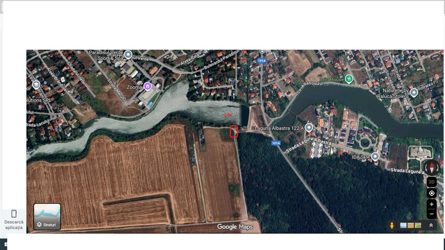 Teren premium de vânzare în Corbeanca – 800 mp, lângă pădure și lac