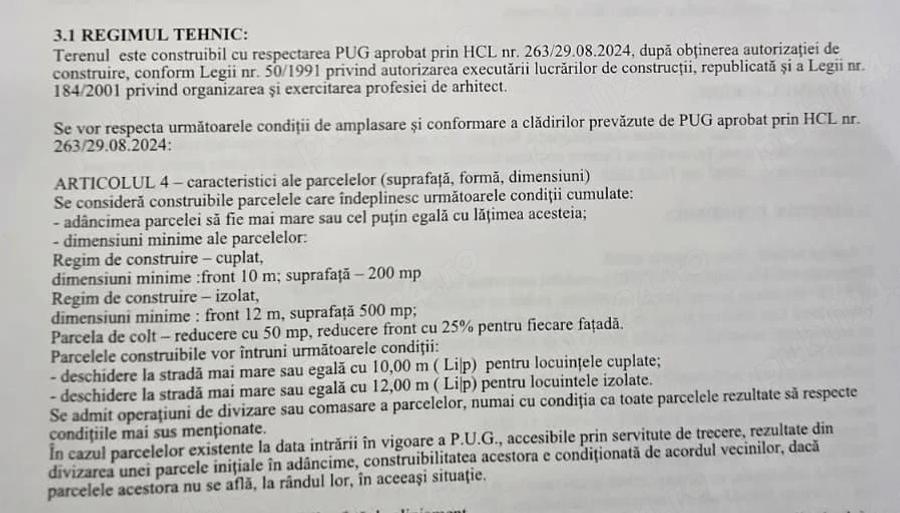 Teren intravilan de vânzare – Zona Laminorul, Strada Militari