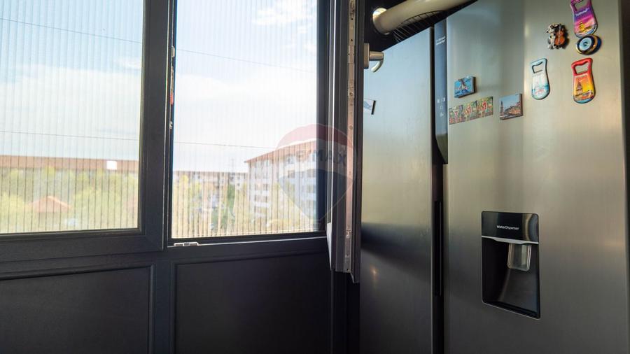 Dobroesti - vanzare apartament 2 camere mobilat complet, cu terasa