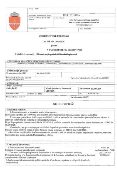 Str Manastirii TEREN 790mp deschidere la doua strazi toate utilitatile