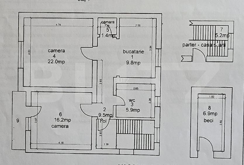 Casa 4 camere 110 mp .Teren 200 mp . Odoreu - 11