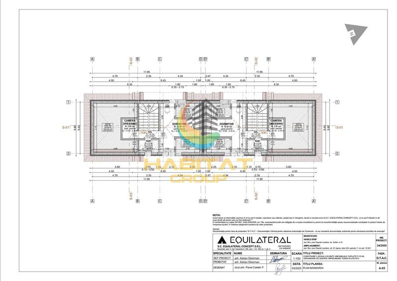 Casa individuala in calcan P+1+ pod, zona centrala Popesti Leordeni