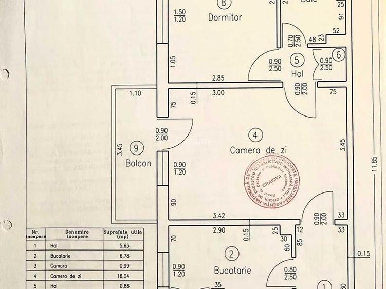 Apartament de vanzare 2 camere, semidecomandat, Calafat, jud. Dolj - 7