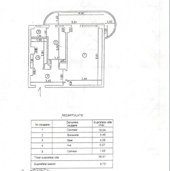 Apartament 1 camera decomandat, bld. Dorobantilor. - 2