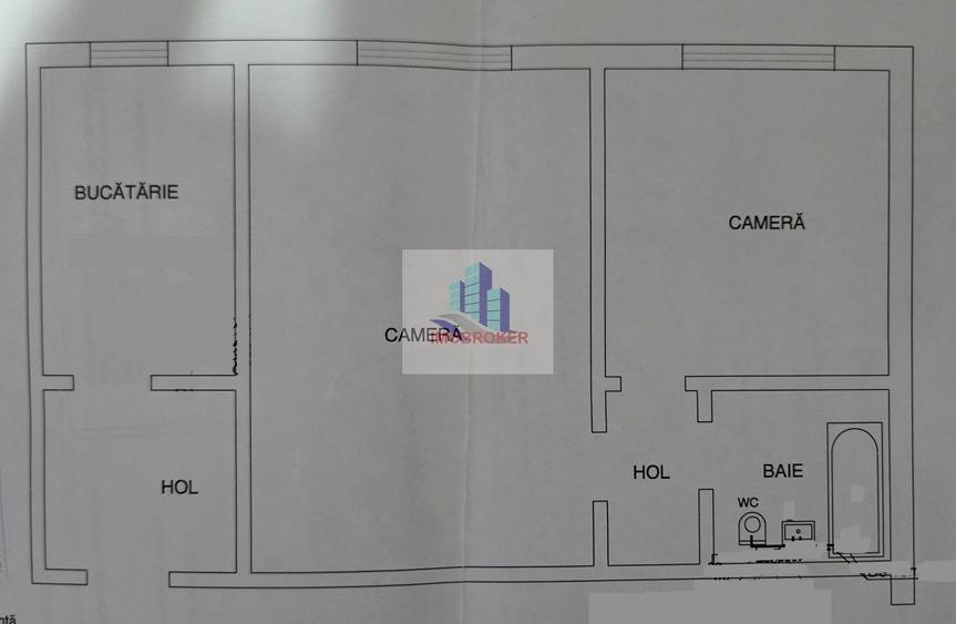 Apartament 2 camere de vânzare – Grigorescu, zona Tăietura Turcului