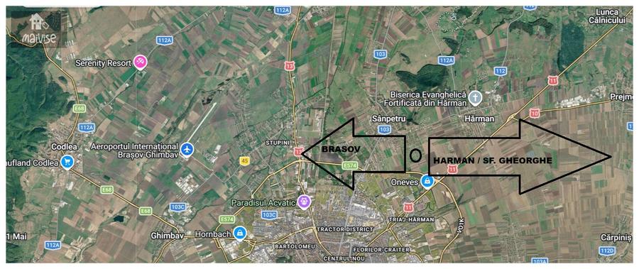 Teren Intravilan 2.300 mp, Sanpetru Brasov