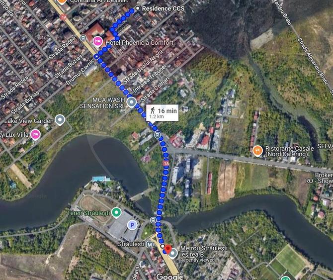 Teren Straulesti 3400 mp | deschidere 54m | metrou Straulesti