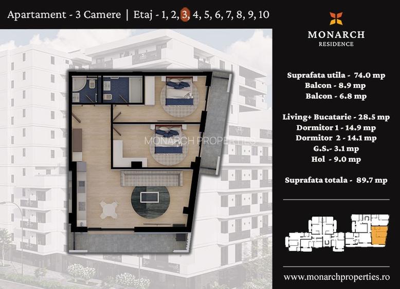 MONARCH RESIDENCE - Apartament cu vedere spre Catedrala! - 1