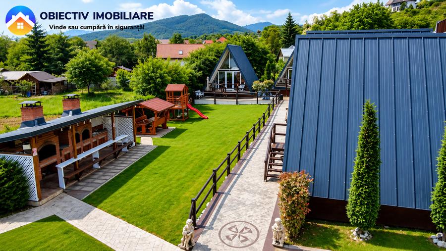 Afacere la cheie ! 6 Casute de vacanta + 2982 mp teren Bistrita - judetul Neamt.