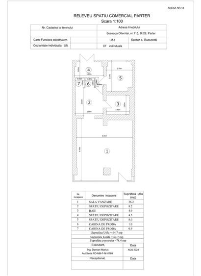 Spatiu Comercial de inchiriat BUCURESTI Sos. Oltenitei Nr. 115 Pret negociabil
