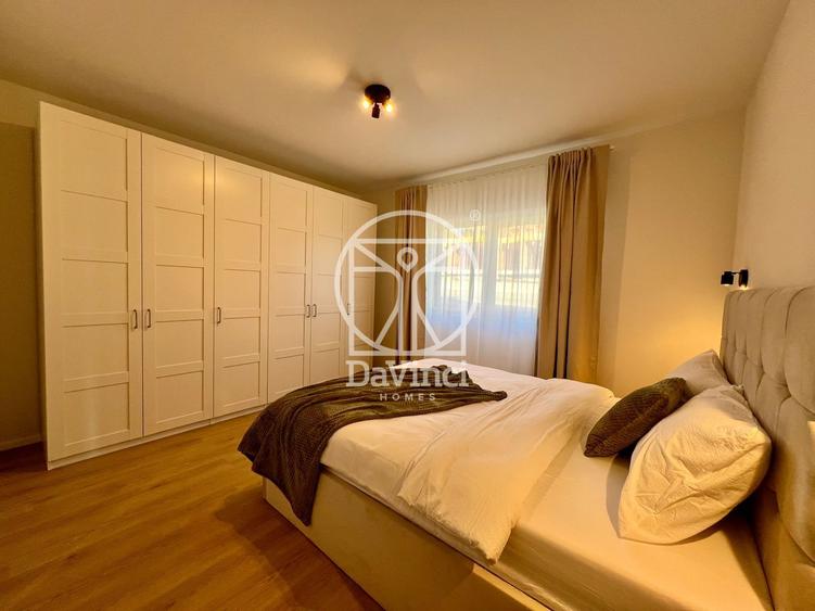 Penthouse 3 camere, intabulat, mobilat si utilat - dressing + 2 bai