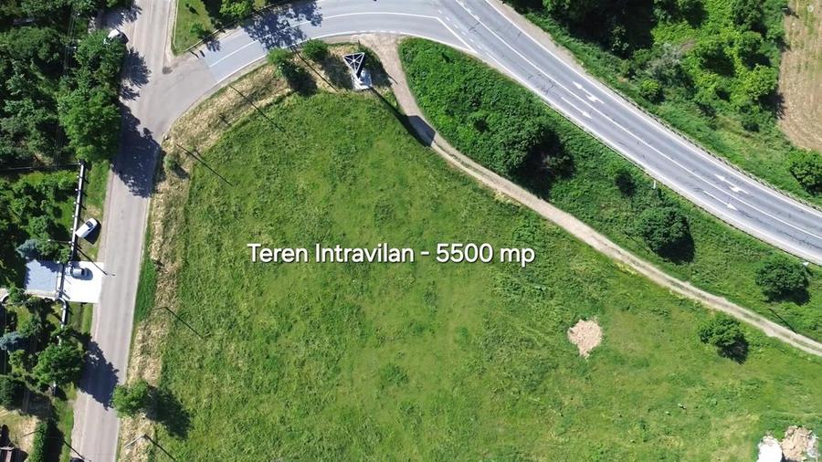 Teren Intravilan 5500 mp de Inchiriat Intersectia Hutani Suceava Botosani DN 29