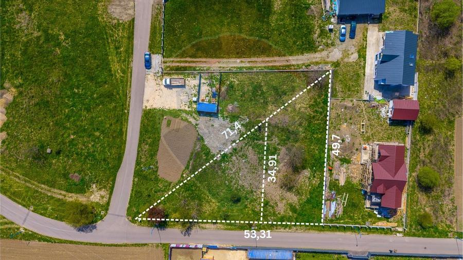 Teren intravilan 1,250mp Brasov / Comision 0%