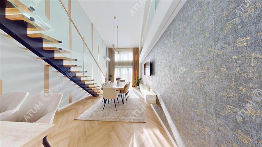 Penthouse 5 camere 3 bai parcare mobilat complet Turnisor Sibiu