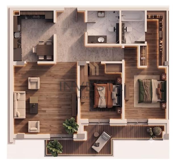 Apartament 3 camere decomandat 89 mp cu terase, bloc nou, Marasti!