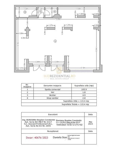 Spatiu comercial stradal, 115,40 mp, Drumul Binelui, Metalurgiei Park