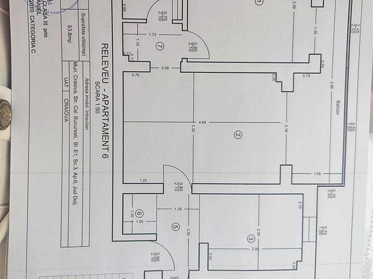 Apartament, 3 camere, etajul 1,STOMATOLOGIE/ ROTONDA