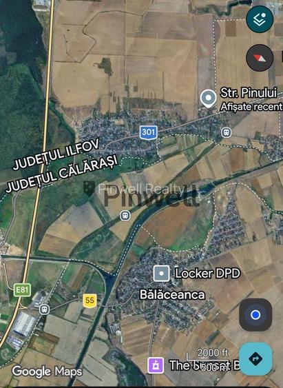 Teren Intravilan 1000 mp Tanganu, Cernica, zona case noi - Strada Pinului - 3