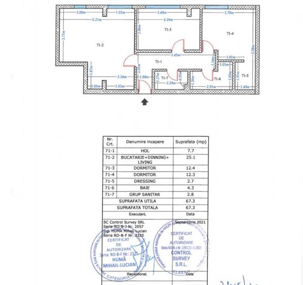 Metalurgiei-Grand Arena -2 camere-59 mp - pret 91500 euro+TVA