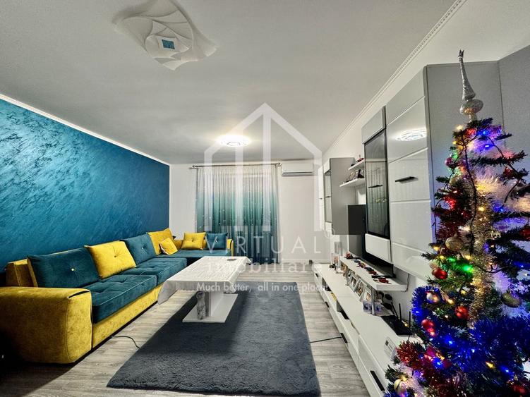 Apartament cu 3 camere, 72mp utili+12mp terasa, etaj 1/3, 2 parcari
