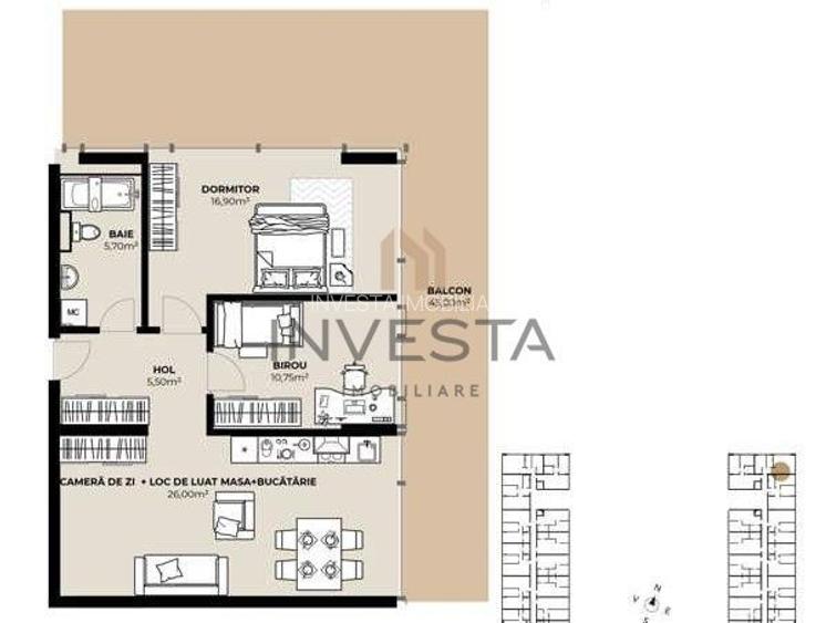 Apartament 3 camere cu terasa spectaculoasa, proiect premium nZEB - 1