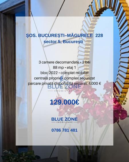Apartament 3 camere I Bloc 2022 I Centrala proprie I 88 mp