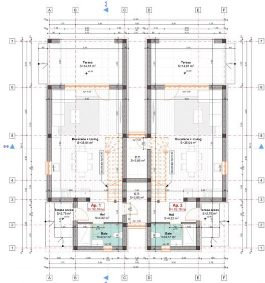 Duplex cu 3 camere si 2 bai - Mosnita - zona noul Lidl