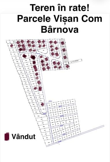 Teren intravilan 670 mp Vișan, Bârnova Iași - Rate la proprietar, 4 km sos Bucium - 7