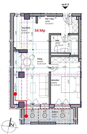 Dâmbovița-Șagului | Bloc Nou | 2, 3 și 4 Camere | Penthouse | Parcare subterana - 9